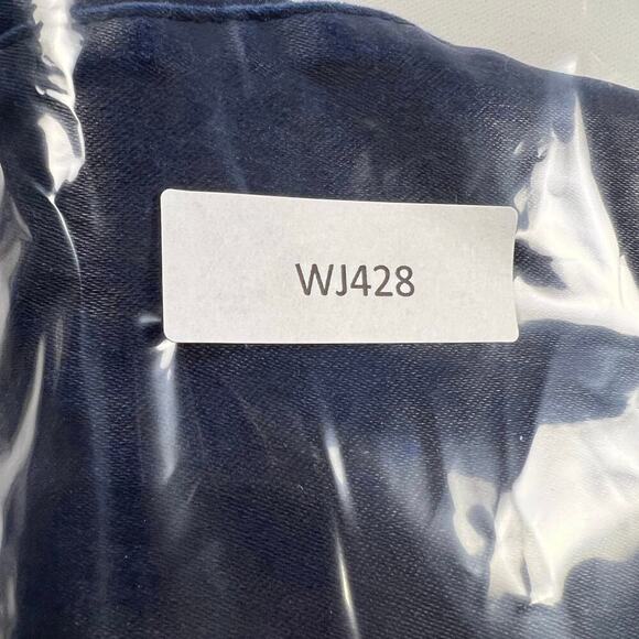 Nicole Miller Artelier Coated Navy Blue Skinny Jeans Zipper Ankle Size 6 - Picture 13 of 13